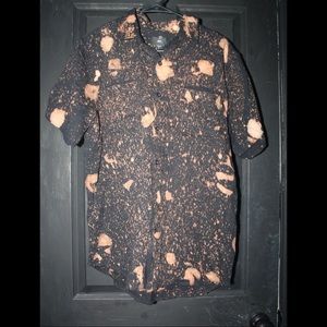 Men’s Obey Bleached Button Up Medium